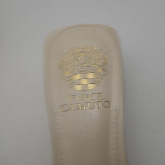 NEW Vince Camuto Women's 7 Selaries Block Heel Sandals Cream Warm Vanilla no Box - Picture 7 of 9